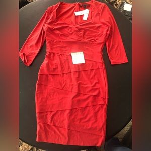 WHBM orange instantly slimming dress 10